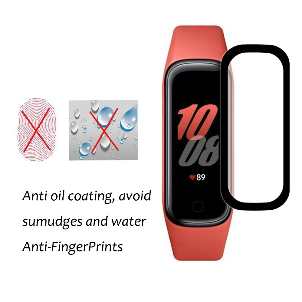 2 komada 3D Zakrivljena Zaštitna Folija punu pokrivenost za Samsung Galaxy Fit2 Fit 2 Smartwatch Zaštitnik Zaslona HD Prozirna Folija Slika  3