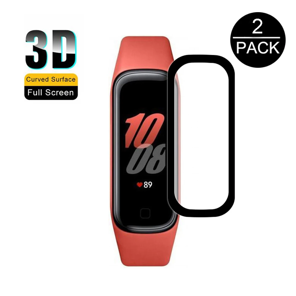 2 komada 3D Zakrivljena Zaštitna Folija punu pokrivenost za Samsung Galaxy Fit2 Fit 2 Smartwatch Zaštitnik Zaslona HD Prozirna Folija Slika  5