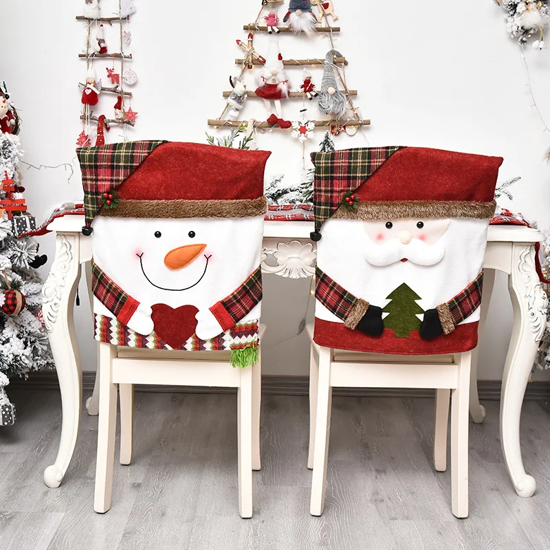 1 Kom. Božićni poklon Stražnji poklopac stolice Božićni Los Klisura Ukras za obiteljske božićne potrepštine Kućni dekor Slika  1