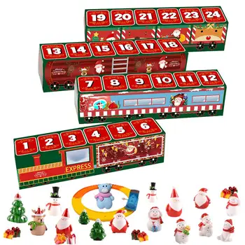Božićno Dolazak Kalendar Odbrojavanje Vlak Slijepa Kutija Iznenađenje anti-stres Kompresija 24 Set Igračaka Dar za Djecu