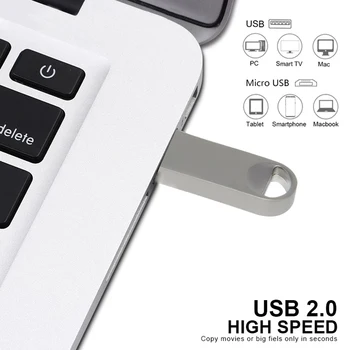 Metalni lanac USB2.0 flash drive, flash drive s korisničkim logo, flash drive 8 GB 16 GB, 32 GB i 64 GB, 128 GB i USB-memorijski štapić, štap disk
