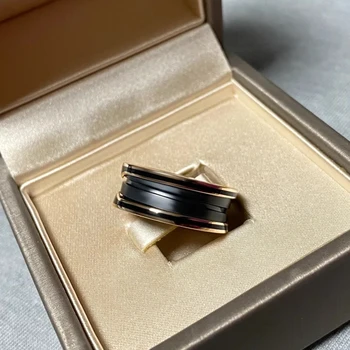 Originalni dizajn 925 sterling srebra keramički žičana cilindrična pravo prsten za muškarce i žene modni nakit luksuzni brand