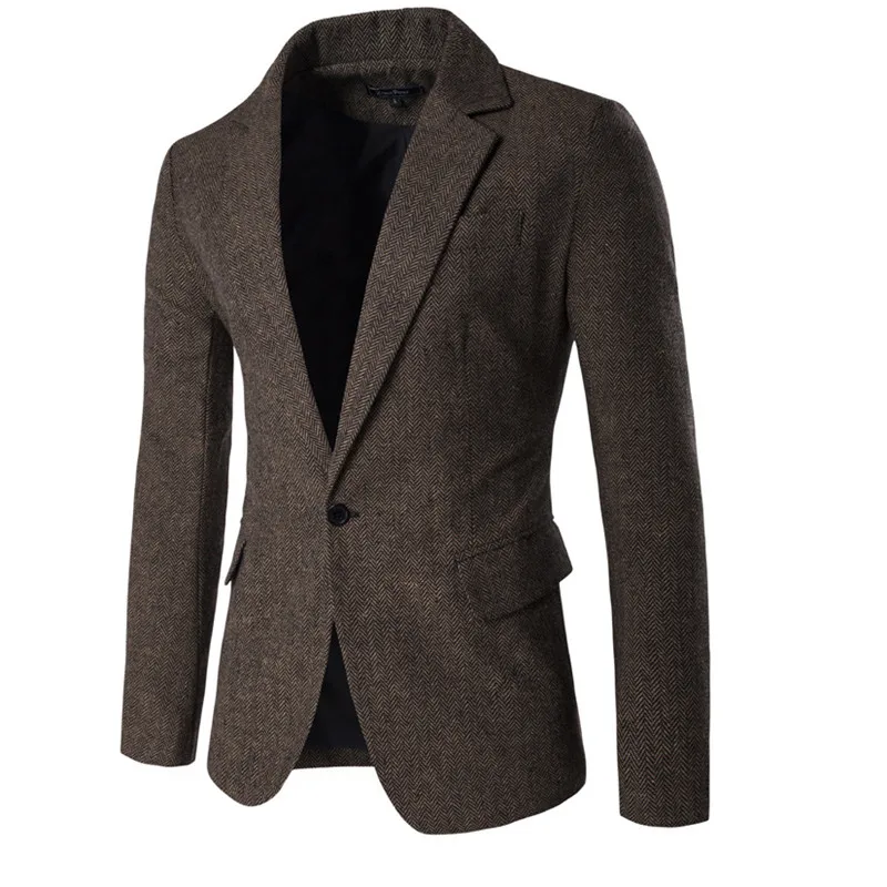 2019 High-end NOVI muški modni brand Blazer u britanskom stilu, Casual приталенный jakna, muška tkanina, Blazers, muški kaputi Slika  0