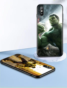 Hulk je junak marvel za Xiaomi Redmi 10X Pro 9C 9A 9T 9 GO K40 K30 Ultra K20 8 7 S2 6 5 4X Pro Mekana Crna torbica za telefon