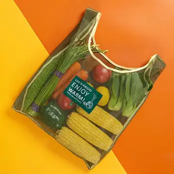 Zaštita Okoliša Shopping Bag Torba Za Voće I Povrće Prijenosni Sklopivi Torba Nadvoji Torba Za Pohranu Povrća u Supermarketu
