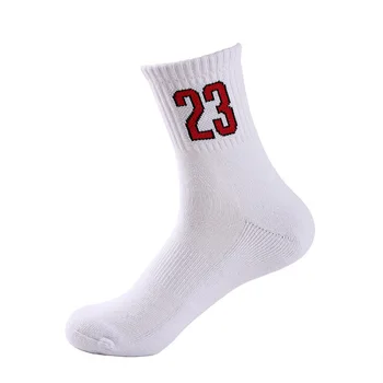 Sportske košarkaške muške čarape Jordan Broj 23, Trčanje, Košarku Nogomet Prozračna Debele Čarape Sox Za javne ceste bicikla Bijele boje