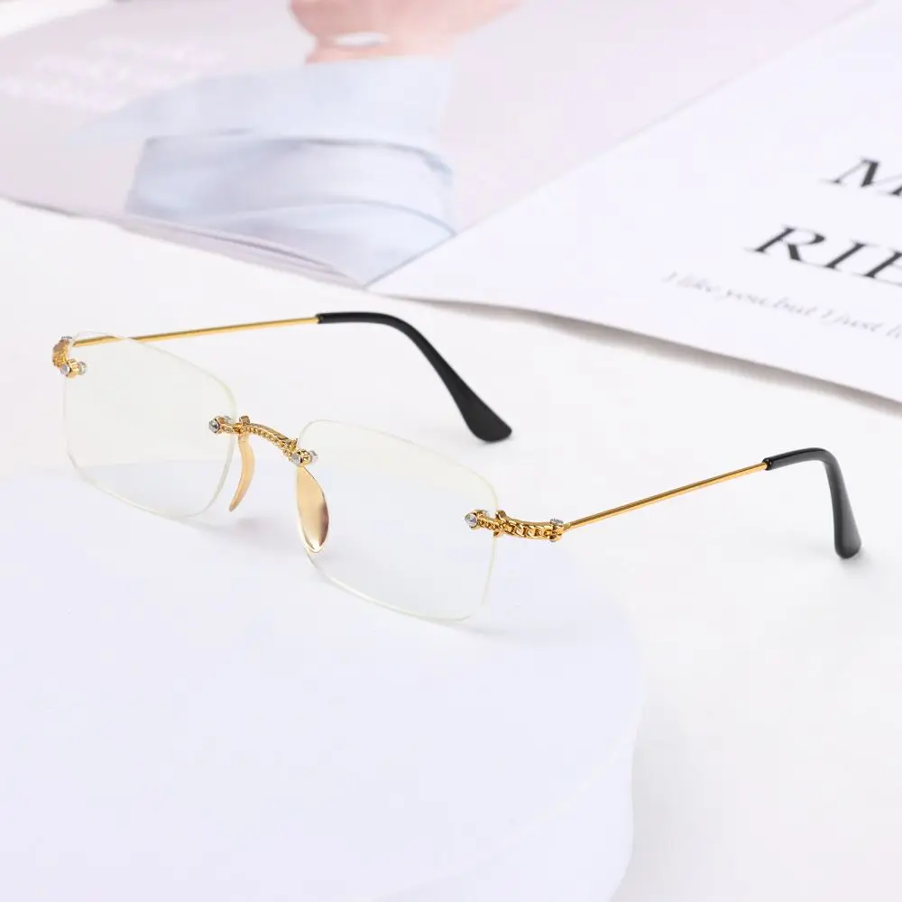 Unisex Frameless Naočale Za Čitanje Anti-Plavo Svjetlo Naočale za Dalekovidnost Dalekovidnost Bifokalne Naočale za Dalekovidnost i Dioptrijske Naočale Slika  2