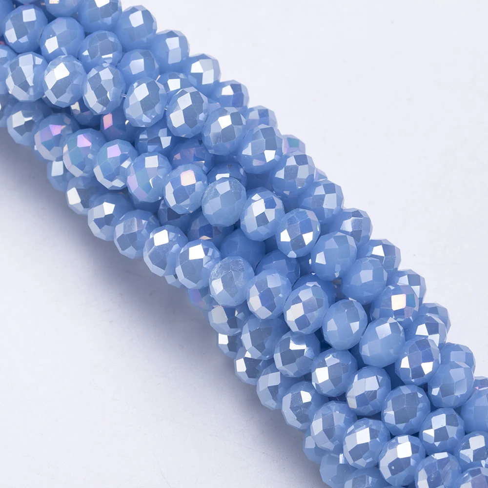 4 6 8 mm Faceted Crystal Male Staklene Kuglice za Izradu Nakita DIY Pribor Odstojnik Šarm Perle Slobodan Perle na Veliko Slika  2