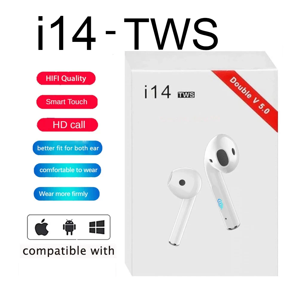 I14 TWS Originalni Bežične Bluetooth Slušalice 5.0 Gaming Slušalice PS4 Sportske Slušalice s Punjenje kutija za mobilni telefon Smart Slika  5