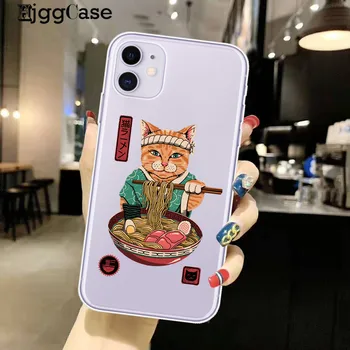 Neki Рамен Japanski Mačka Anime Torbica za telefon iPhone 12 11 Pro 7 XS MAX X XR SE 2020 6 6s 7 8 Plus Cool Bistra soft stražnji poklopac Fundas