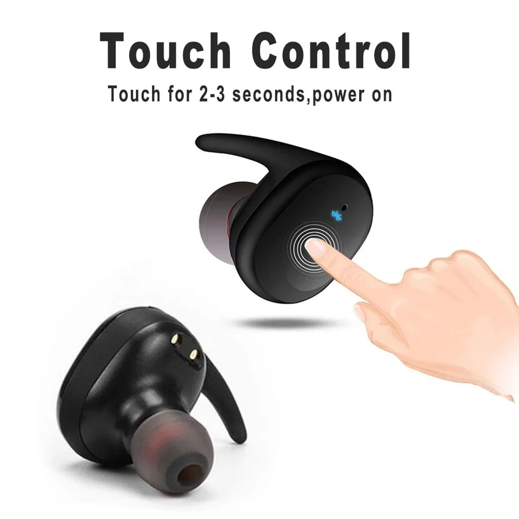 Y30 Slušalice Bluetooth Bežične Slušalice Sa Kontrolama na Dodir Sportske Slušalice, Mikrofon, Radi Na Svim Smartphone Glazbena Slušalice TWS Slika  1
