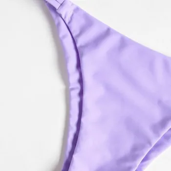 2021 Monotone bikini s visokim strukom bez naramenica Seksi bikini Ženski kupaći kostimi Ženski kupaći kostim Push-up Soft монокин Brazilski kupaći kostim