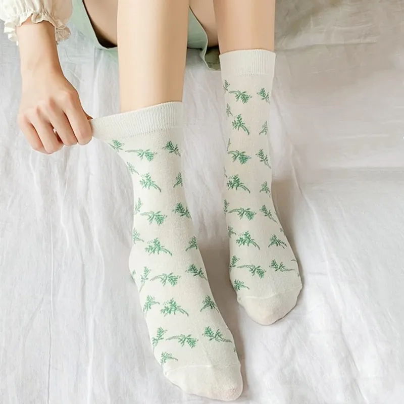 Jeseca Nove vruće kariranih ženske čarape s po cijeloj površini u grašak u koledž stilu, japanski Kawai, slatka duge čarape za žene, Vintage ulični odjeća Harajuku Slika  5