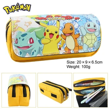 Pokemon Pikachu Slatka Japanski školski kutija za olovke za djevojčice Velikog Kapaciteta Višenamjenski Kawaii kutija za olovke zip Školski pribor Novi
