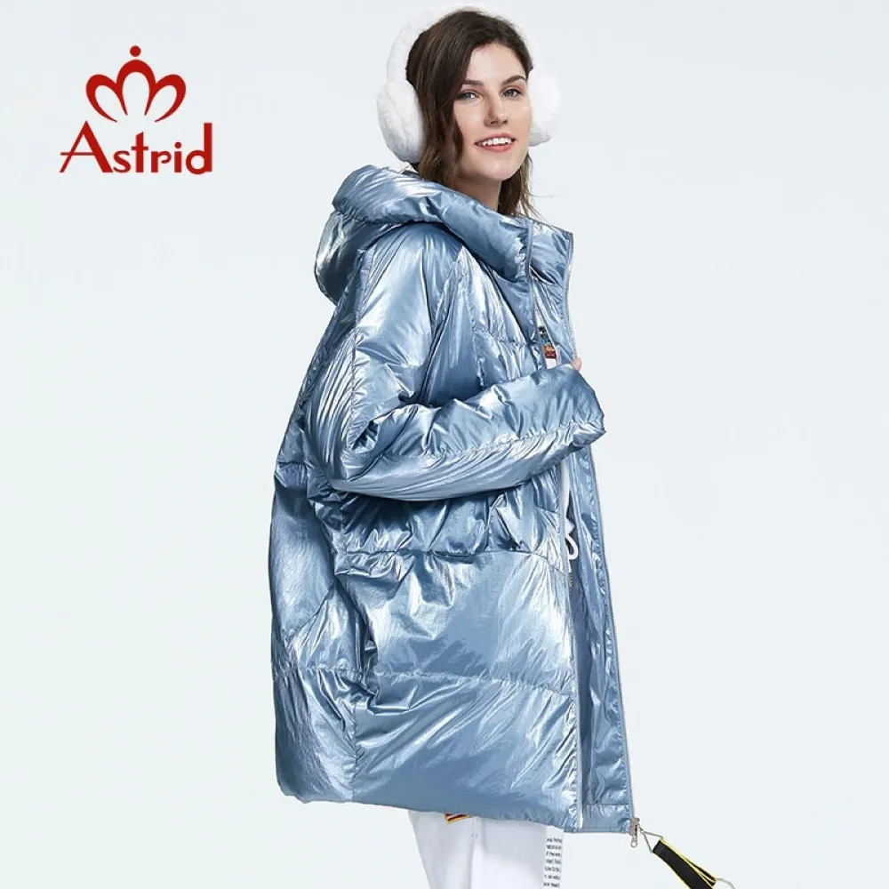 Astrid 2021 Zimsko novi dolazak пуховик slobodna ženska odjeća odjeća kvaliteta debeli pamuk srednje dužine zimski kaput FR-7078 Slika  3