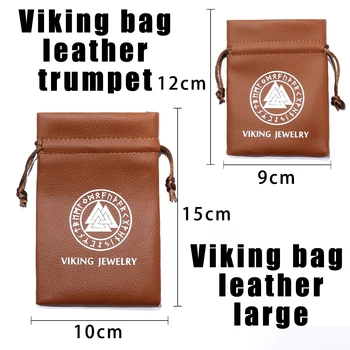 Visokokvalitetna kožna poklon torba za nakit vikinzi s atmosferom