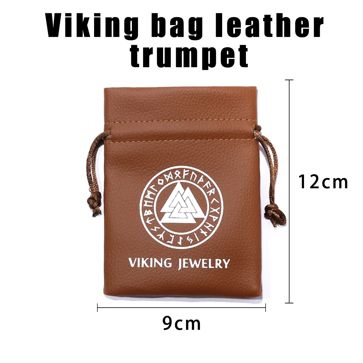 Visokokvalitetna kožna poklon torba za nakit vikinzi s atmosferom Slika  1