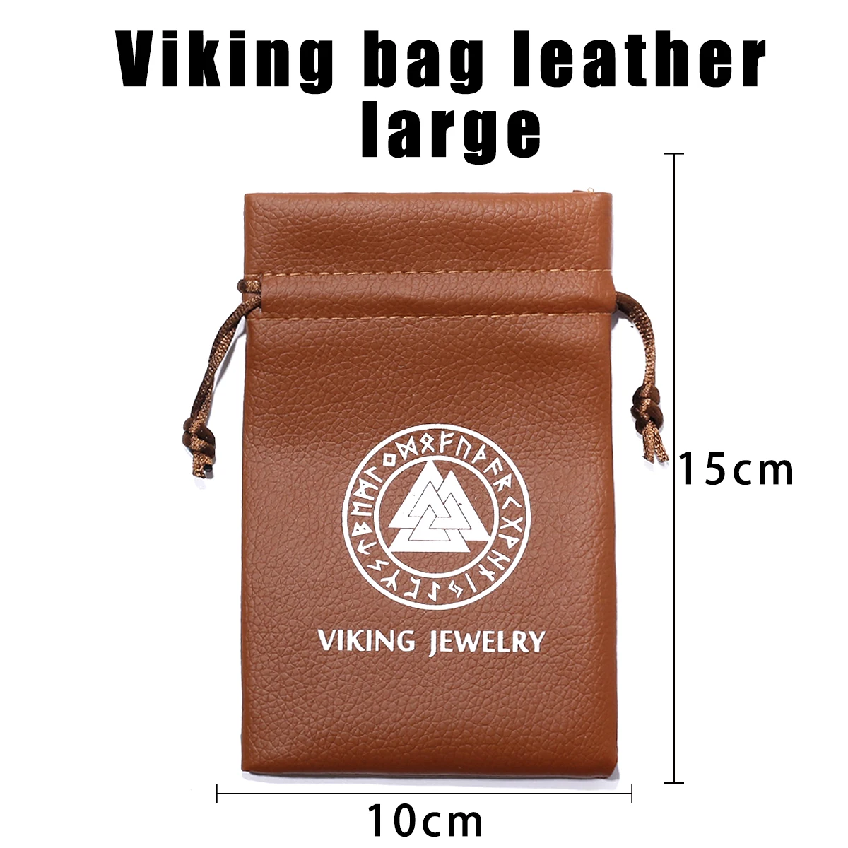 Visokokvalitetna kožna poklon torba za nakit vikinzi s atmosferom Slika  2
