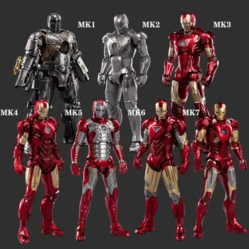 Marvel 7 inča Lik Iron man Odijelo Marka MK1 MK2 MK3 MK4 MK5 MK6 MK7 Legende Originalna lutka ZD Igračke