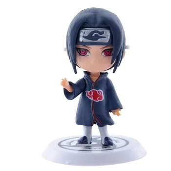 6/8 kom. Set igračaka Ninja Anime Lik Model sa postoljem Q Verzija Collectible Igračke Фигма Lutka Ninja PVC Kip Igračke