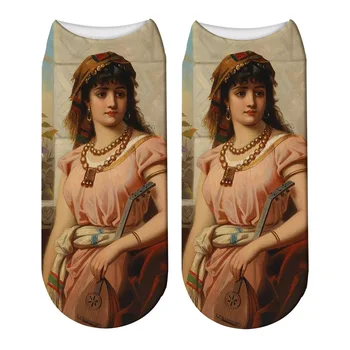 3D Čarape Van Gogh Ženske Čarape moderne Renesanse, napisao uljem, ženske čarape u Retro stilu, Apstraktni dizajn, sretan скарпетки, zabavne čarape