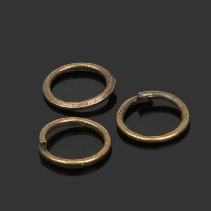 0.7x7mm 650 kom./lot metalne DIY Nakit, Vintage Brončani Prsten s otvorenim skok i разрезное prsten DIY za izradu nakita Slika  1