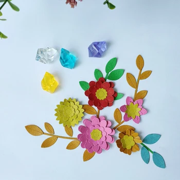 Nova metalna rezanje matrica za cvijeće i lišće drveća spomenar Proizvodnja poklon kartica DIY dekorativni uzorak za lijevanje