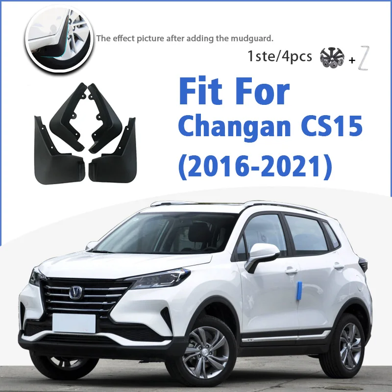 Zaštitni lim za Changan CS15 CS 15 2016-2021 Sprijeda Straga 4 kom. Zaliske Zaliske Auto Oprema Auto Stil zaštitni lim Krilo Slika  5