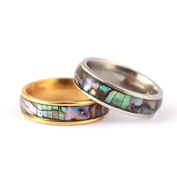 Ženske, Muške i Prsten U obliku Školjke Od Nehrđajućeg Čelika Prsten Za prste Vjenčanje Zaljubljeni Parovi Prsten d88