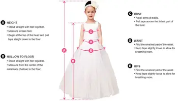 Elegantne haljine za djevojčice-цветочниц trapeznog oblika 2020, Bijelo/boja slonovače, Izvlačenja, Kristalno haljina Princeze za Vjenčanja, Haljina za Prvu Pričest
