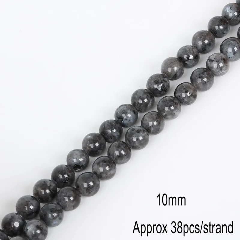 Perle od prirodnih Lunarne kamena Okrugli Slobodan perle za nakit 4-10 mm 15,5 inča Cijeli thread Slika  3