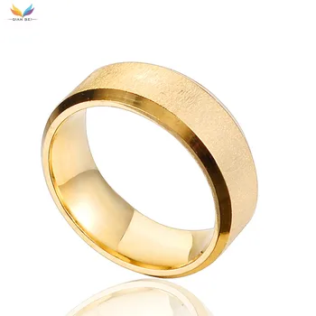 Super Jednostavan Muški Zlatni Prsten Iz Nehrđajućeg Čelika Muški Prsten Na Prst Men ' S College Vjenčanje Modni Nakit