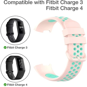 Zamijeniti Remen Za Sat Za Fitbit Charge 3/4 Prozračni Remen Za Pribor Za Fitbit Charge 3 Silikon Remen Za Fitbit Charge 4
