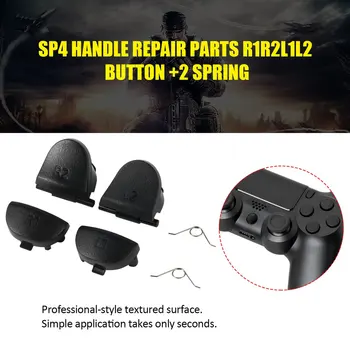 Crni Gumb Zamjena R1 R2 L1 L2 Okidači za Dualshock 4 Kontroler Za PS4 Дропшиппинг