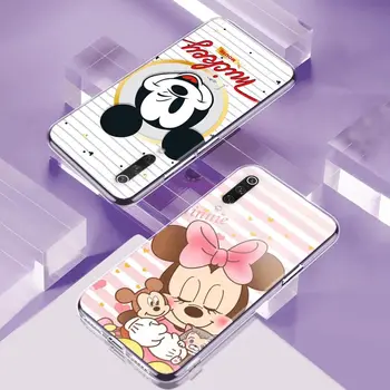 Crtani film pink Minnie je Slatka za Xiaomi Mi 11i 11 10T 10i 9T 9 A3 8 Napomena 10 Ultra Lite Pro 5G CC9 SE Blaga Prozirna Torbica za telefon