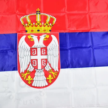 Srbija 90*150 cm zastava Banner za sastanke Parada stranke Visi Nacionalna zastava Srbije Ukras kuće Zastavu Srbije