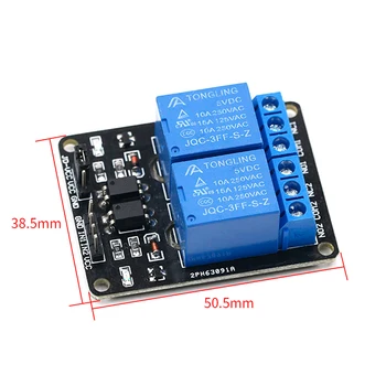 1PC 5 U 2-kanalni Relejni Modul Štit za Arduino ARM PIC AVR DSP E-mail .Mi smo proizvođač 2-ходового релейного modula