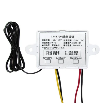 12 v/24 v/220 v XH-W3002 ABS Digitalni Regulator Temperature Prekidač S 1 M Vodootporna Sonda LCD Zaslon