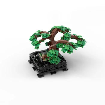 Buildmoc MOC-Zeleni Novi Bonsai Drvo Zeleno Grmlje i Cvijeće I Biljke Model Grada Pribor Za Dječake Skupština Zgrade Dječje Igračke