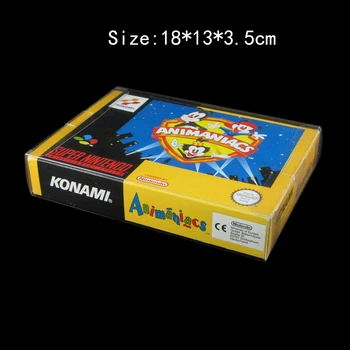 100 kom./lot Transparentno transparentno za SNES za N64 Zaštitna kutija za igru kutije Torbica za igre CIB plastične kutije za zaštitu kućnih ljubimaca