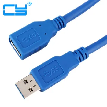 Najnoviji Produžni kabel, USB3.0 A od muškaraca i žena 1 m USB 3.0 M/F Produžni kabel za Sinkronizaciju prijenos podataka Суперскоростной Kabel 5 Gbit / s, Plava