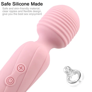 Ženski Masturbator 10 Načina Vibratori Čarobni Štapić USB-Punjive Dildo Sex igračke Za žene Stimulator Klitorisa bradavica