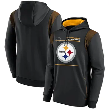 Pittsburgh Muški Brand Sportska majica Steelers Bočna linija Logo Performanse Američki nogomet Pulover Majica odijevanje