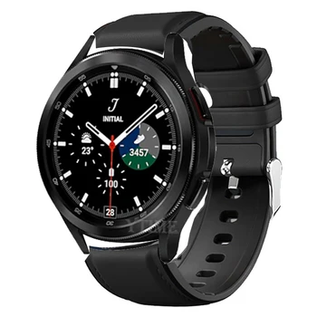 Novi Remen za Samsung Watch 4 44 mm Kožni Remen za Samsung Watch 4 Calssic 42 mm 46 mm 40 mm Narukvica Sportski Narukvica Pribor