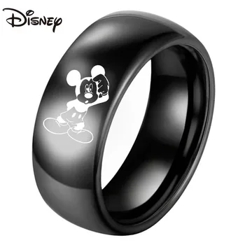 Disney Novi Mickey Donje Prsten Moda Od Nehrđajućeg Čelika Visoke Kvalitete Par Prsten Dame High-end Poklon Za Rođendan Prsten s Mickey Mouse