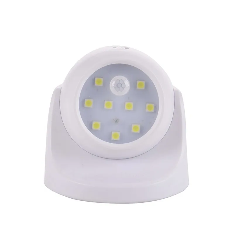 9 Kuglice, Svjetiljke Zidne Svjetiljke LED Senzor Pokreta noćno svjetlo Rotacija za 360 Stupnjeva Bežični Automatski PIR IR Infracrveni Detektor Sigurnosti WF923 Slika  3
