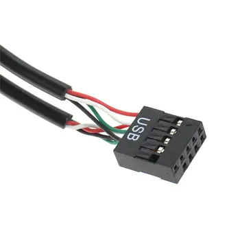 Matična ploča 9-Pinski Konektor USB Razdjelnik male Od 1 Do 4 Ženski Produžni Kabel,-Razdjelnik Desktop Kartica 9-Pinski Adapter Port