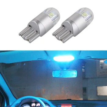 2 KOMADA T10 LED W5W Led Žarulje Ice Blue 2SMD 3030 194 168 501 Led Upozoravajuće svjetlo za Automobilske registarske pločice za Unutarnja Auto Žarulja 12 v, 24 v
