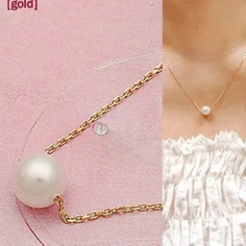 Moderan estetski jednostavna ogrlica elegantna ogrlica od umjetnih bisera s kristalima za djevojčice Besplatna dostava
