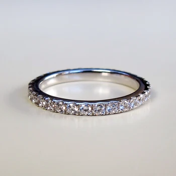 Zaručnički Prsten S Dijamantom 0,23 Karatnog Bijelog Zlata 18k, Vjenčani Prsten S Kutijom